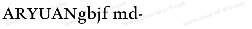 ARYUANgbjf md字体转换